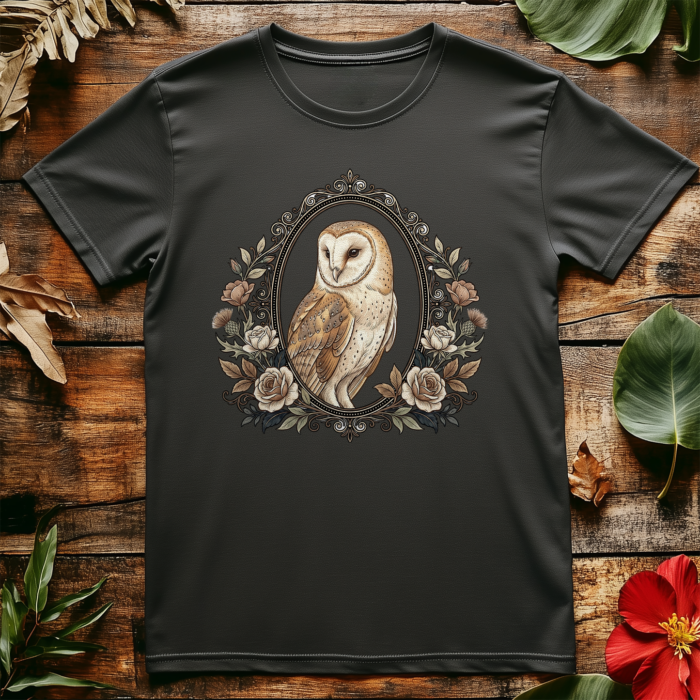 Floral Frame Owl