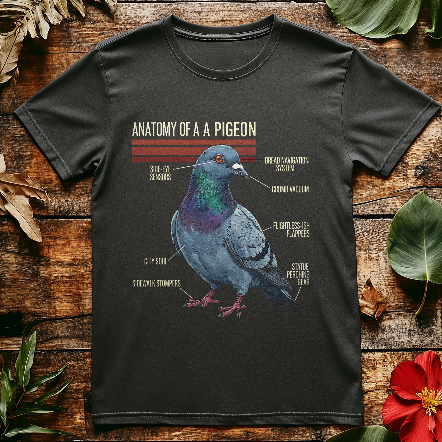 Pigeon Anatomy T shirt