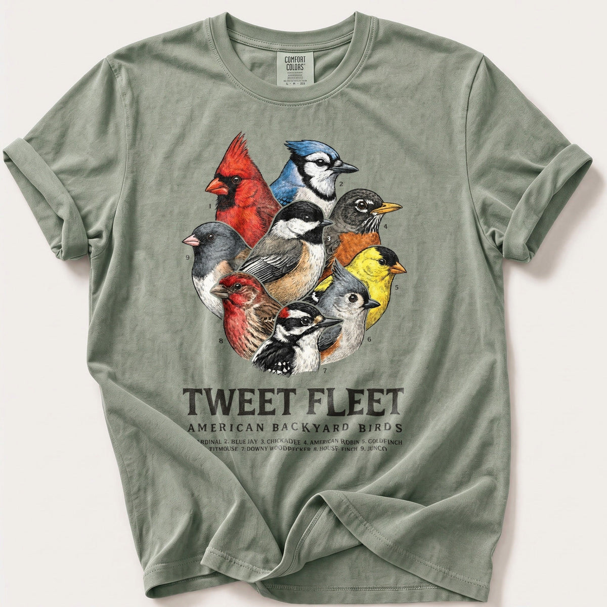 American Tweet Fleet — Bay Comfort Colors tee