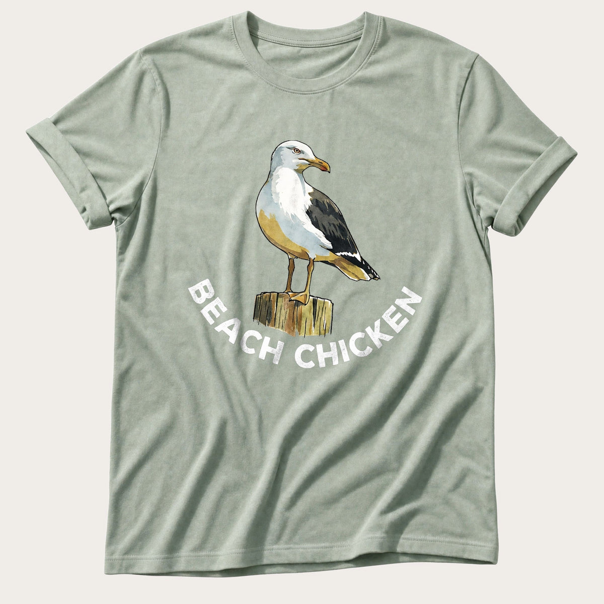 Beach Chicken 12 — Bay Comfort Colors tee