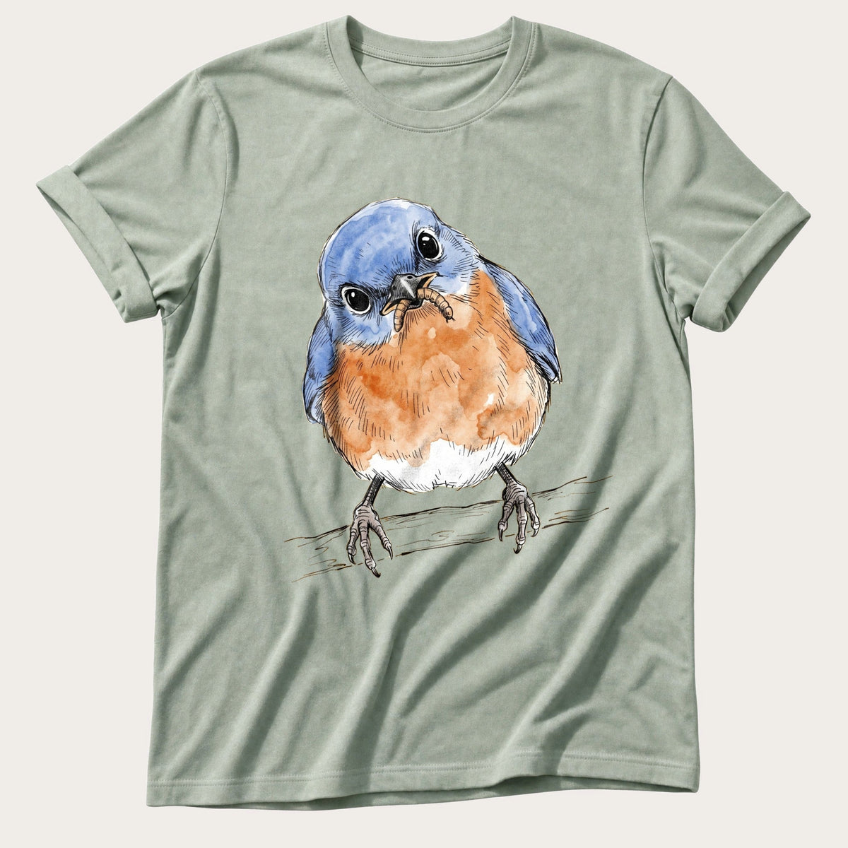 Bird Illustration 4 — Bay Comfort Colors tee