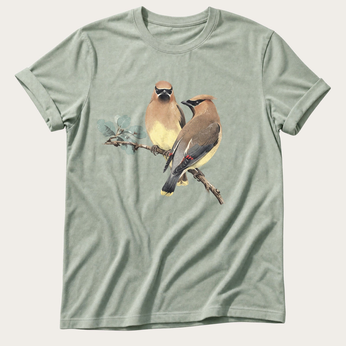 Cedar Waxwing — Bay Comfort Colors tee