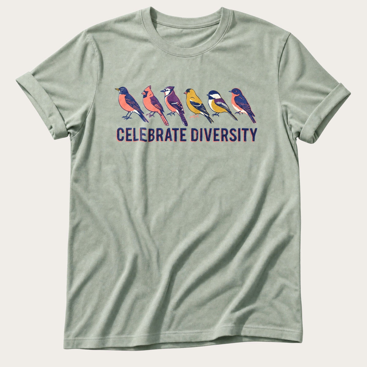 Celebrate Diversity Song Birds 3 — Bay Comfort Colors tee