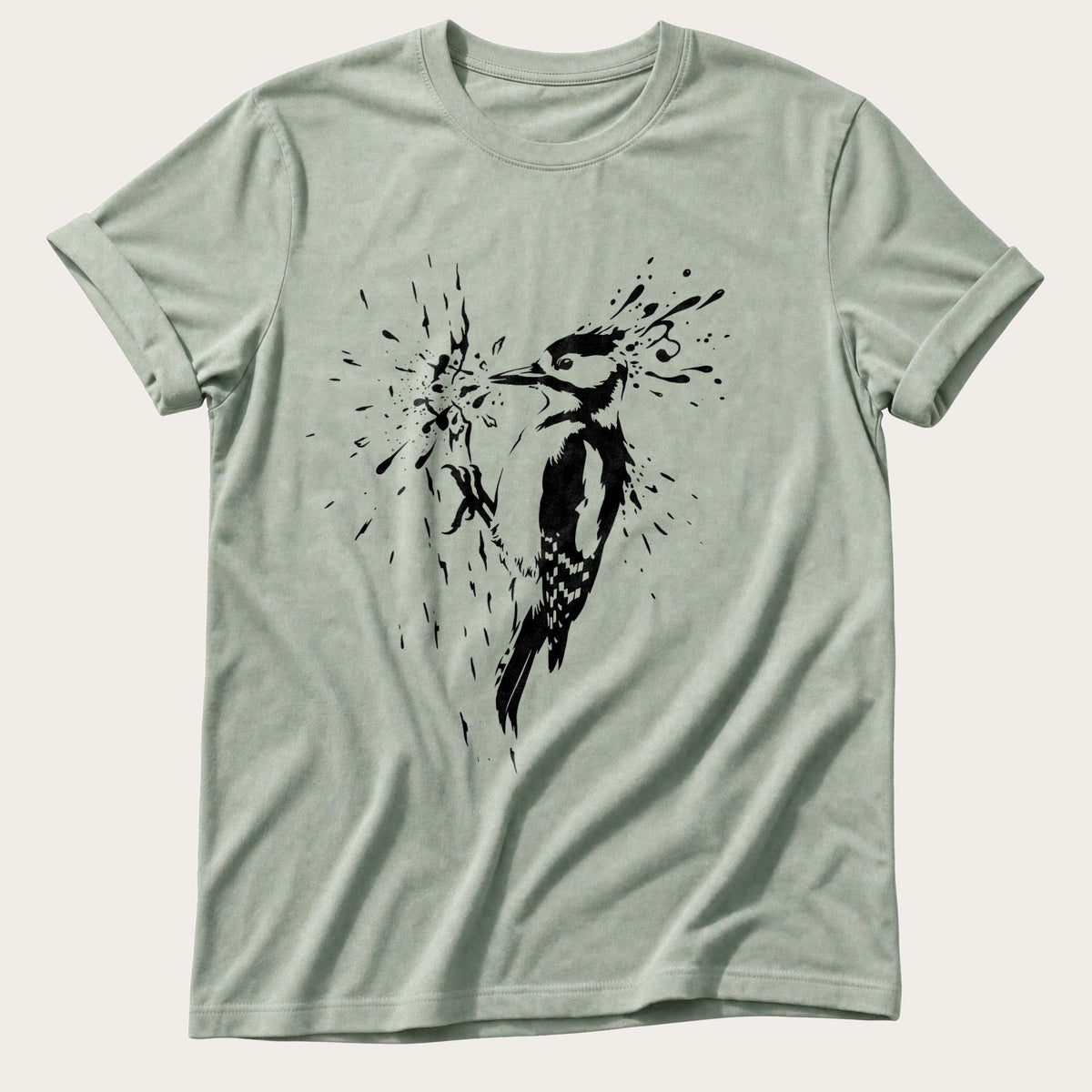 Drumming Woodpecker — Bay Comfort Colors tee