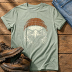 Eagle Beanie 55 — Bay Comfort Colors tee