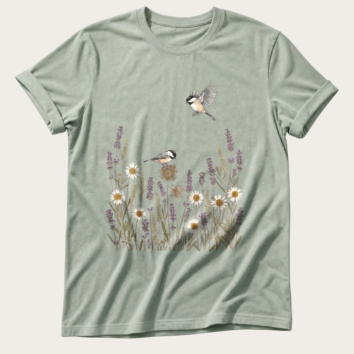 Field Birds 3 — Bay Comfort Colors tee