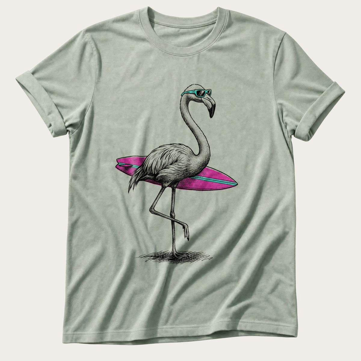 Flamingo Surf Club — Bay Comfort Colors tee