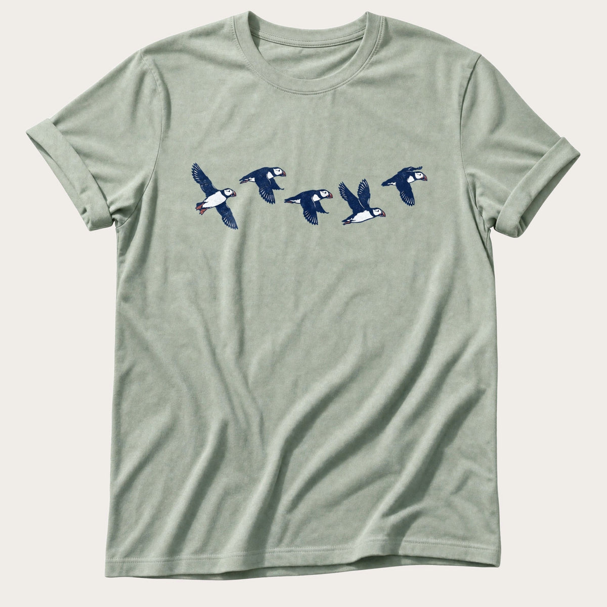 Flying Puffins 5 — Bay Comfort Colors tee