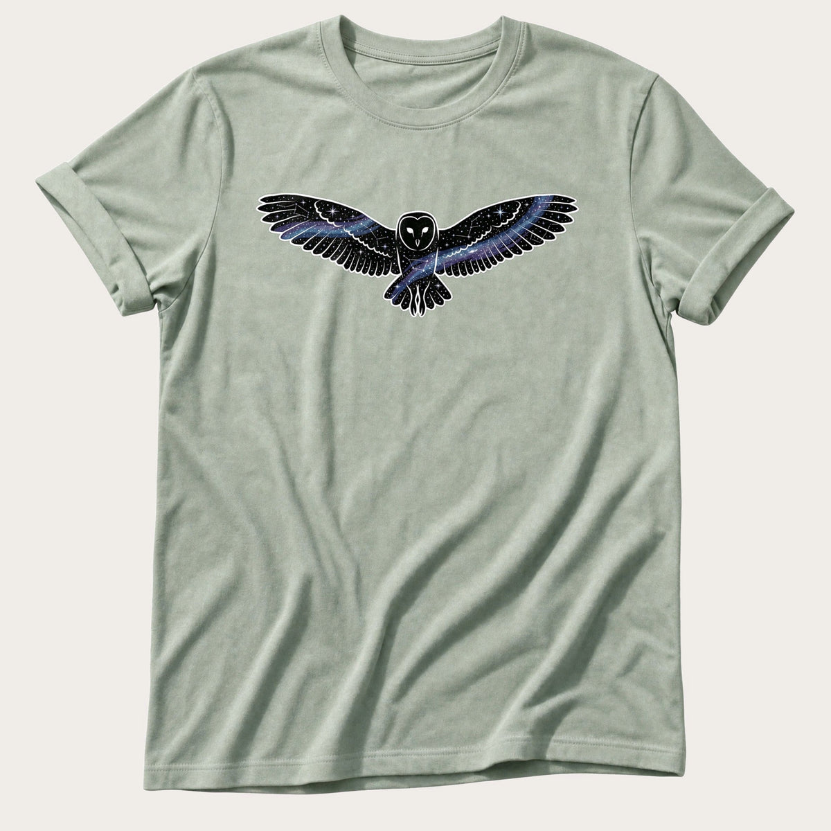 Galaxy owl — Bay Comfort Colors tee