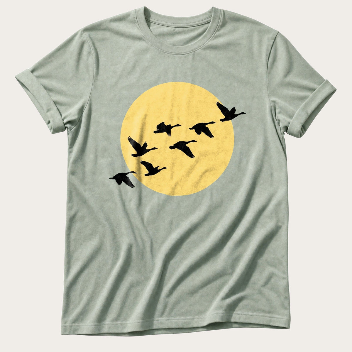 Golden Hour Geese — Bay Comfort Colors tee