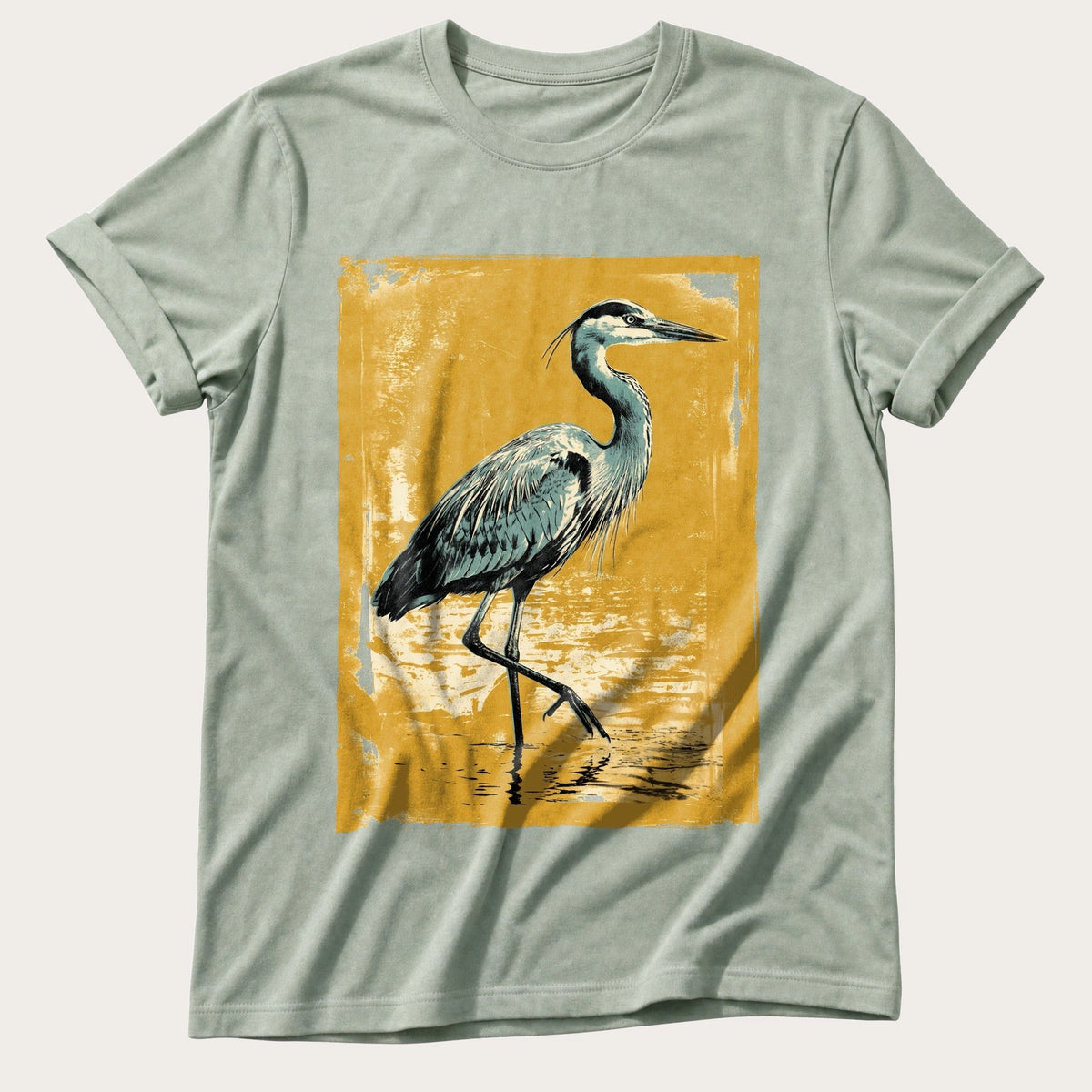 Heron Mid-Step — Bay Comfort Colors tee