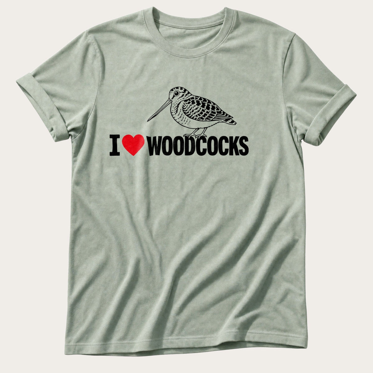 I Heart Woodcocks — Bay Comfort Colors tee