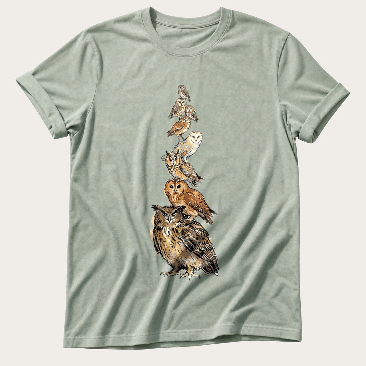 Owl Stack — Bay Comfort Colors tee