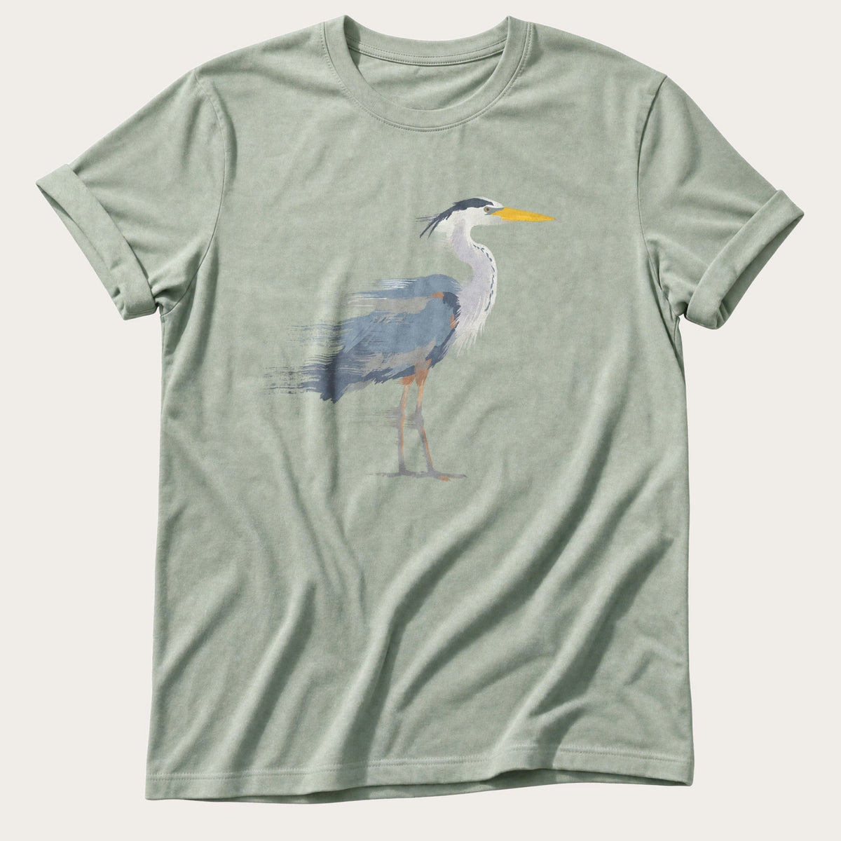 Painted Heron — Bay Comfort Colors tee