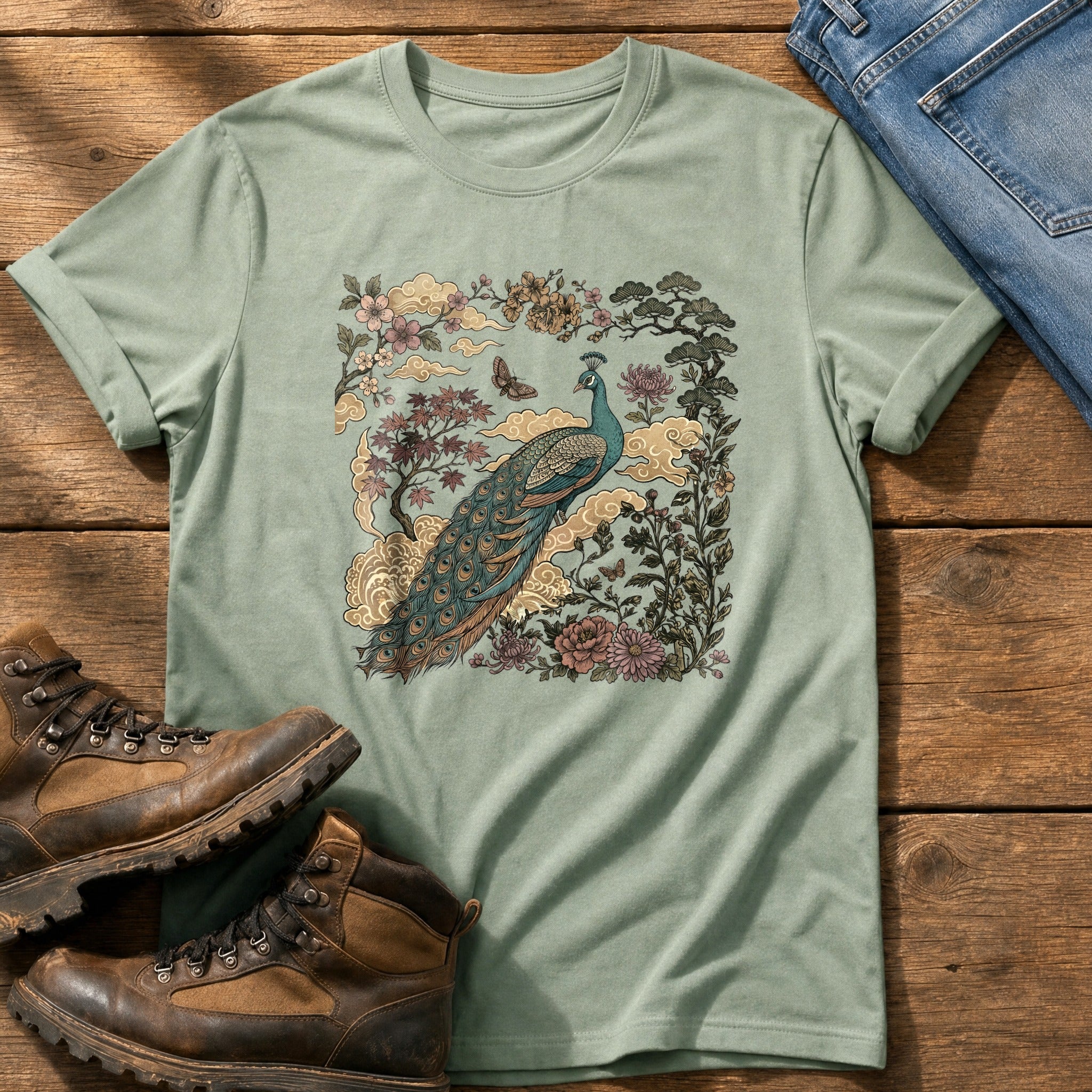 Peacock Murul — Bay Comfort Colors tee