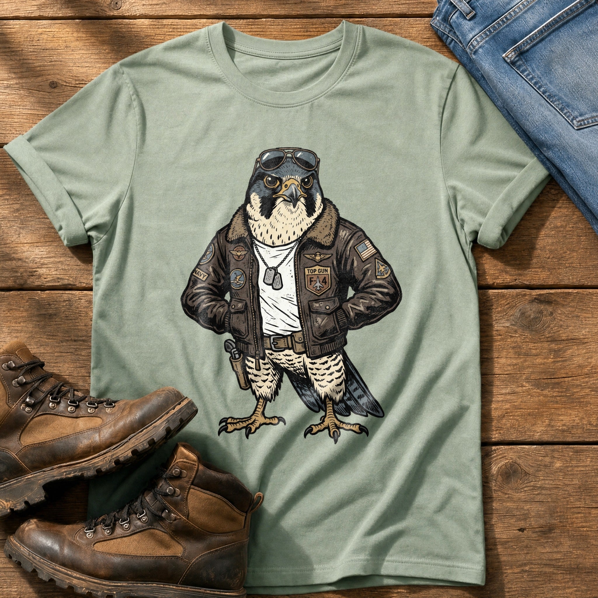 Pilot Hawk — Bay Comfort Colors tee