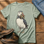 Puffin And Fish 12 — Bay Comfort Colors tee