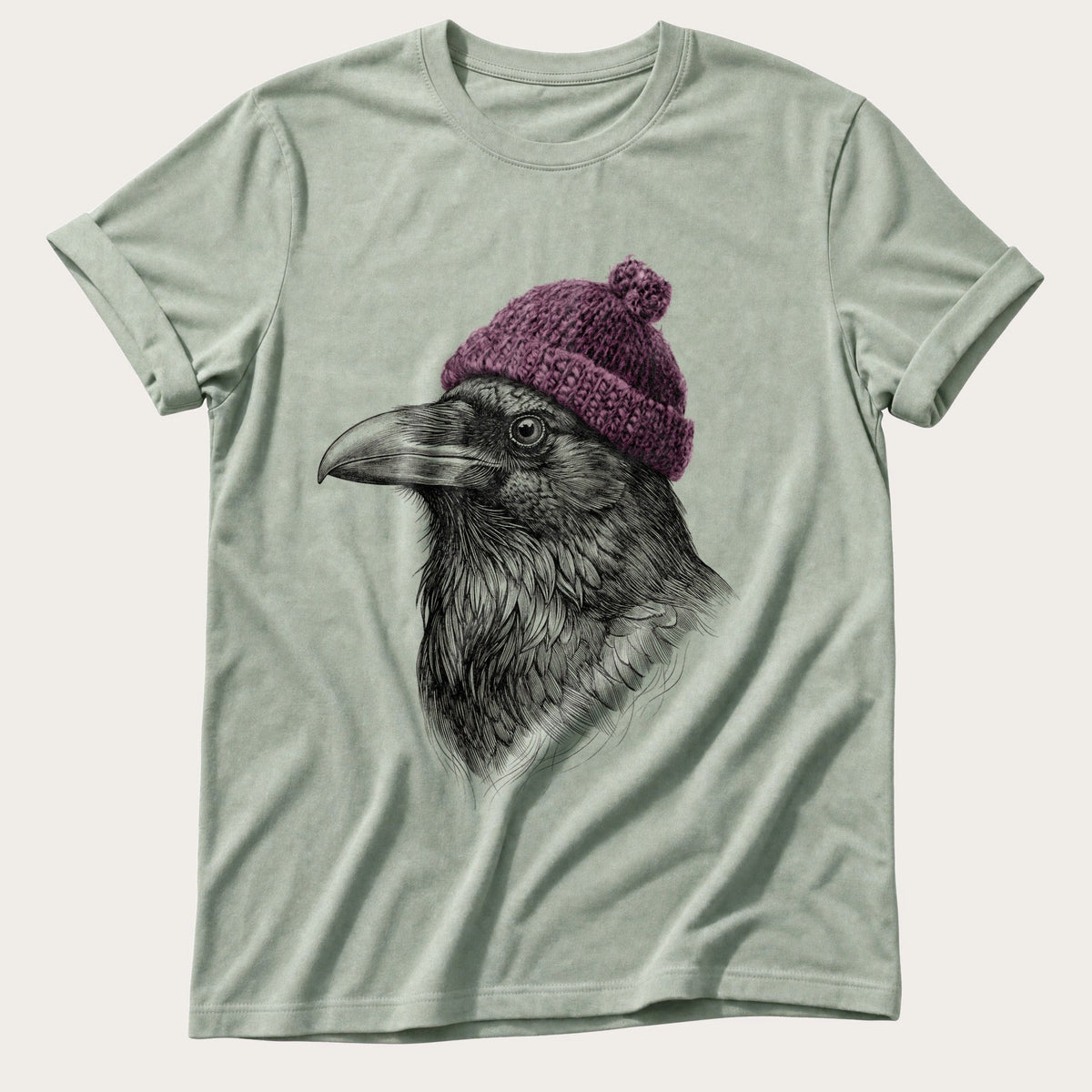 Raven Sketch 4 — Bay Comfort Colors tee