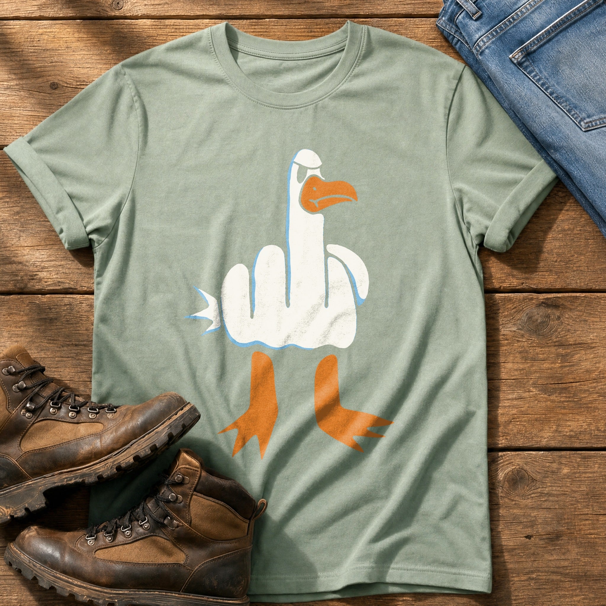 Rude Seagull — Bay Comfort Colors tee