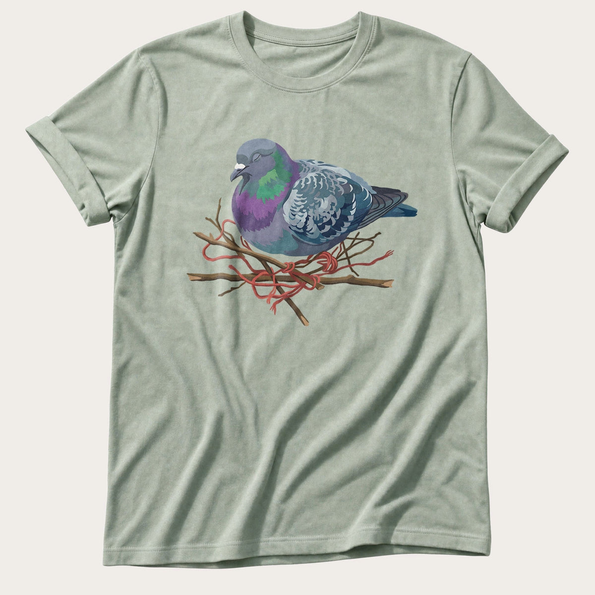 Sleeping Pigeon — Bay Comfort Colors tee