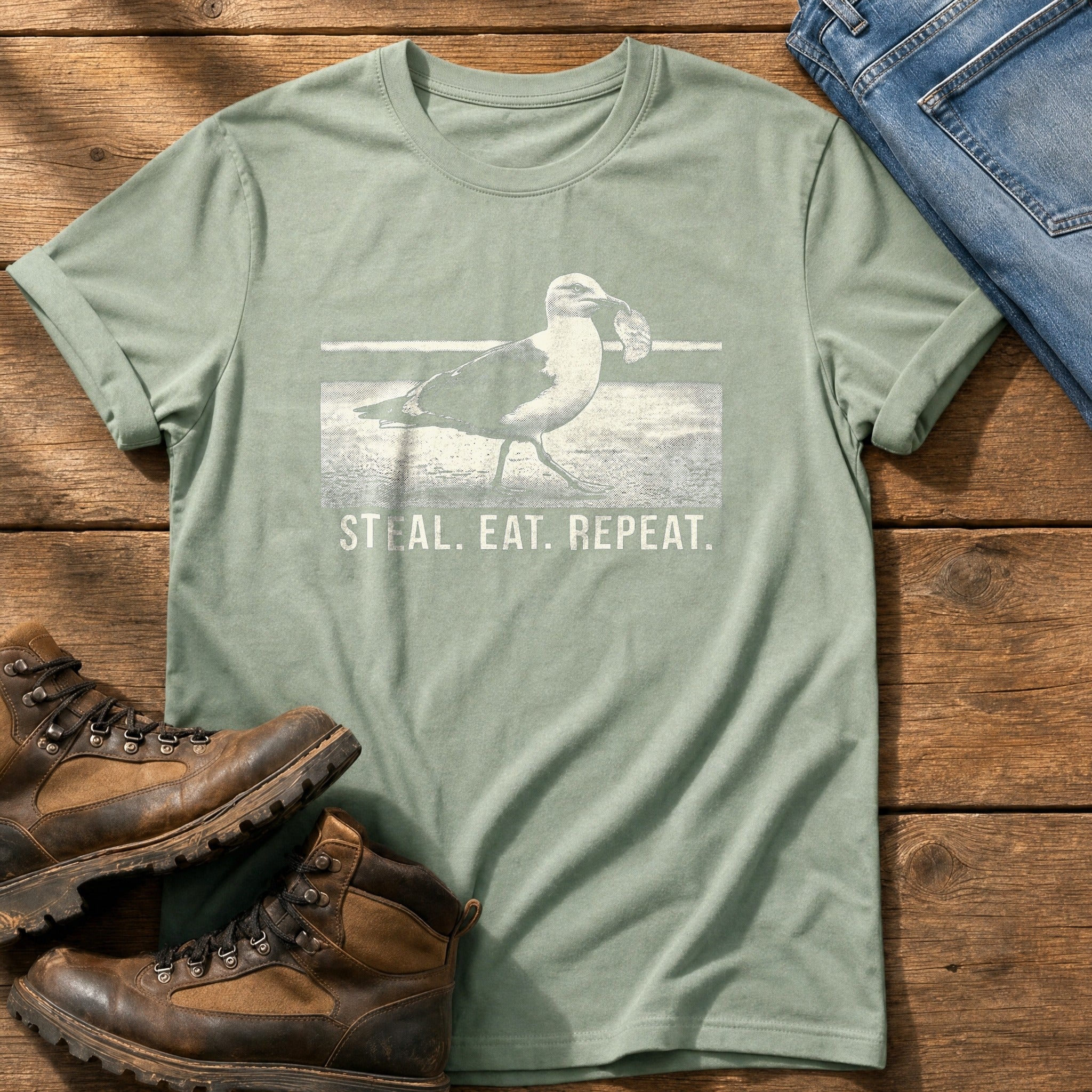 Steal Eat Repeat — Bay Comfort Colors tee