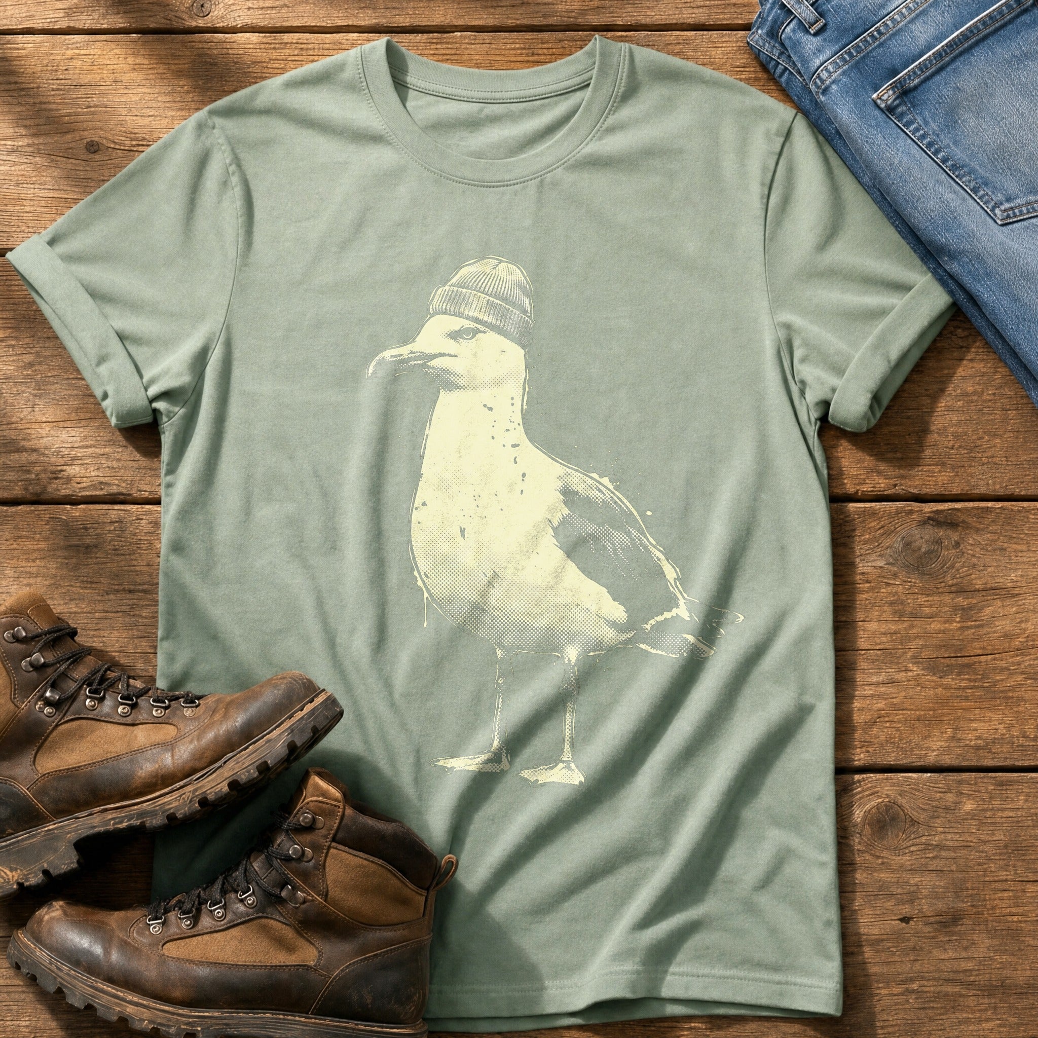 Street Seagull 6 — Bay Comfort Colors tee