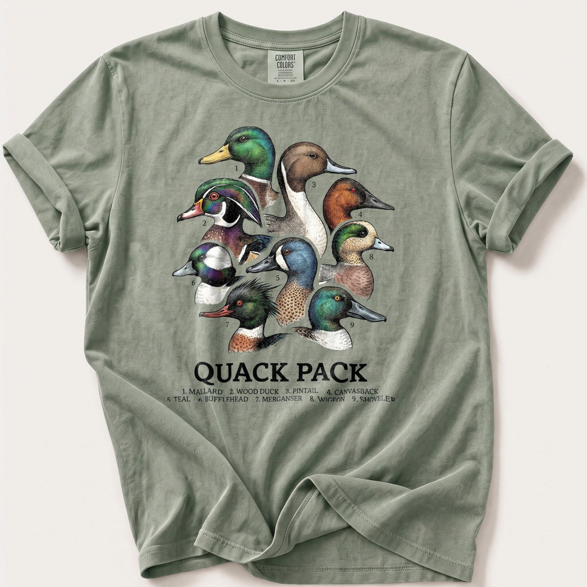 The Quack Pack — Bay Comfort Colors tee