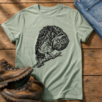 Tilted Head Owl 11 — Bay Comfort Colors tee