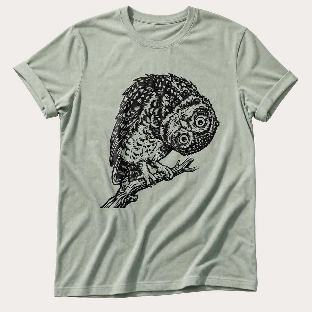 Tilted Head Owl 11 — Bay Comfort Colors tee