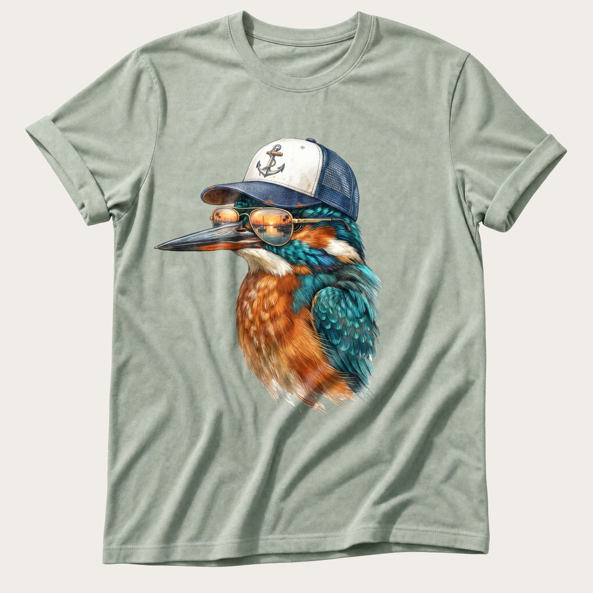 Trucker Fisher 3 — Bay Comfort Colors tee