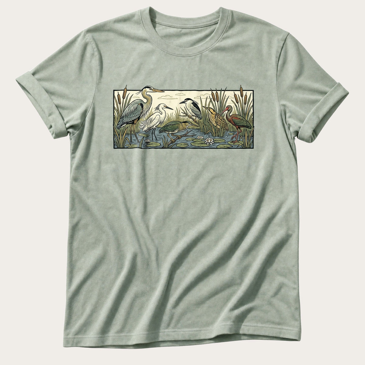 Water Bird Species — Bay Comfort Colors tee
