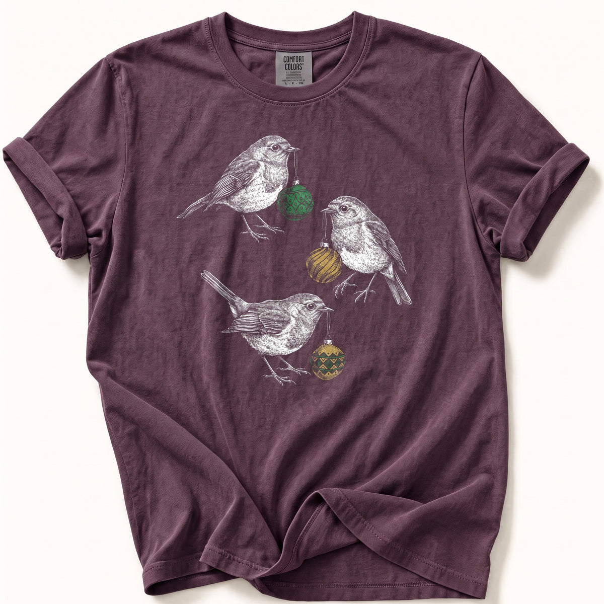 Robins With Baubles Comfort Colors® Tee
