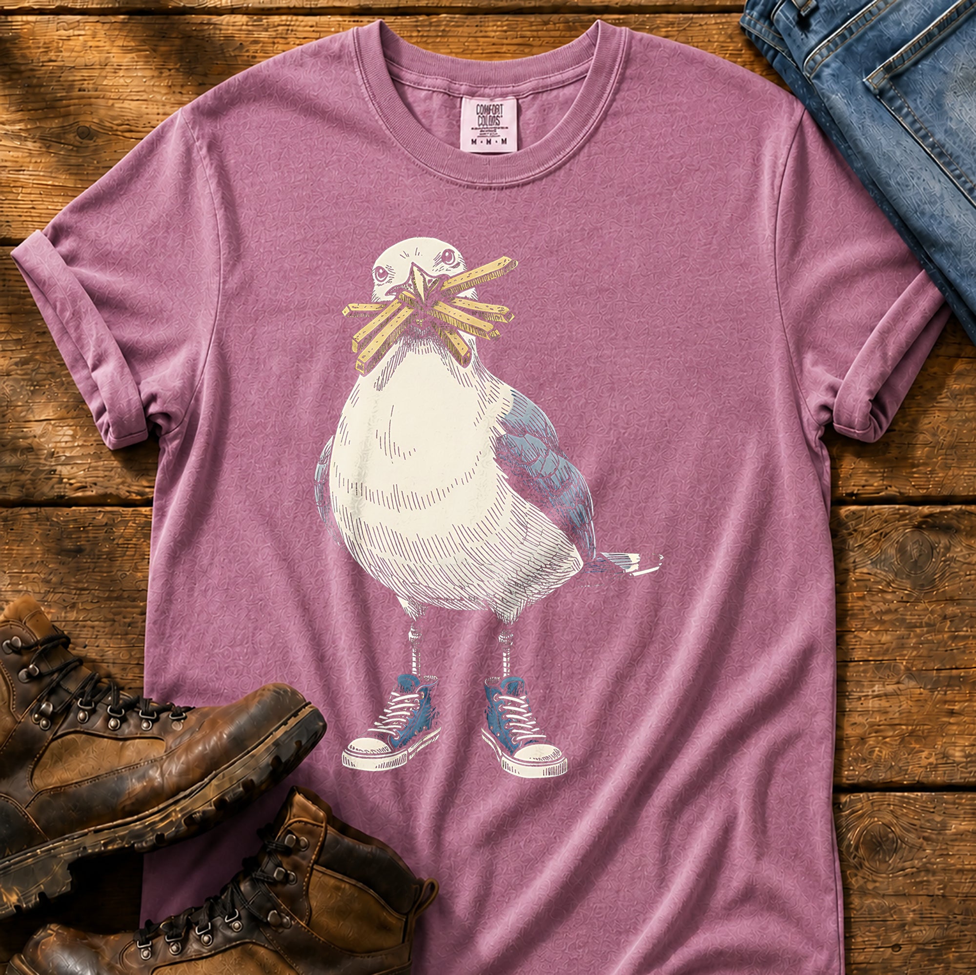 Seagull With Chips Comfort Colors® Tee
