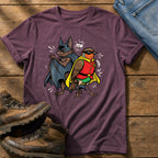 Bat N Robin 44 — Berry Comfort Colors tee