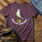 Beach Chicken 12 — Berry Comfort Colors tee