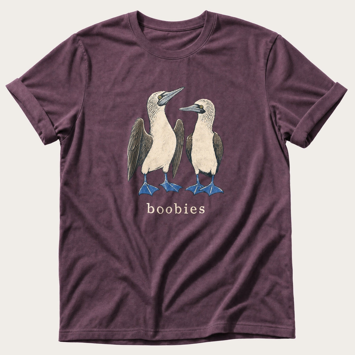 Boobies — Berry Comfort Colors tee