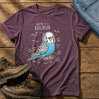 Budgie Anatomy cute — Berry Comfort Colors tee