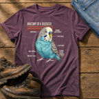 Budgie Anatomy — Berry Comfort Colors tee