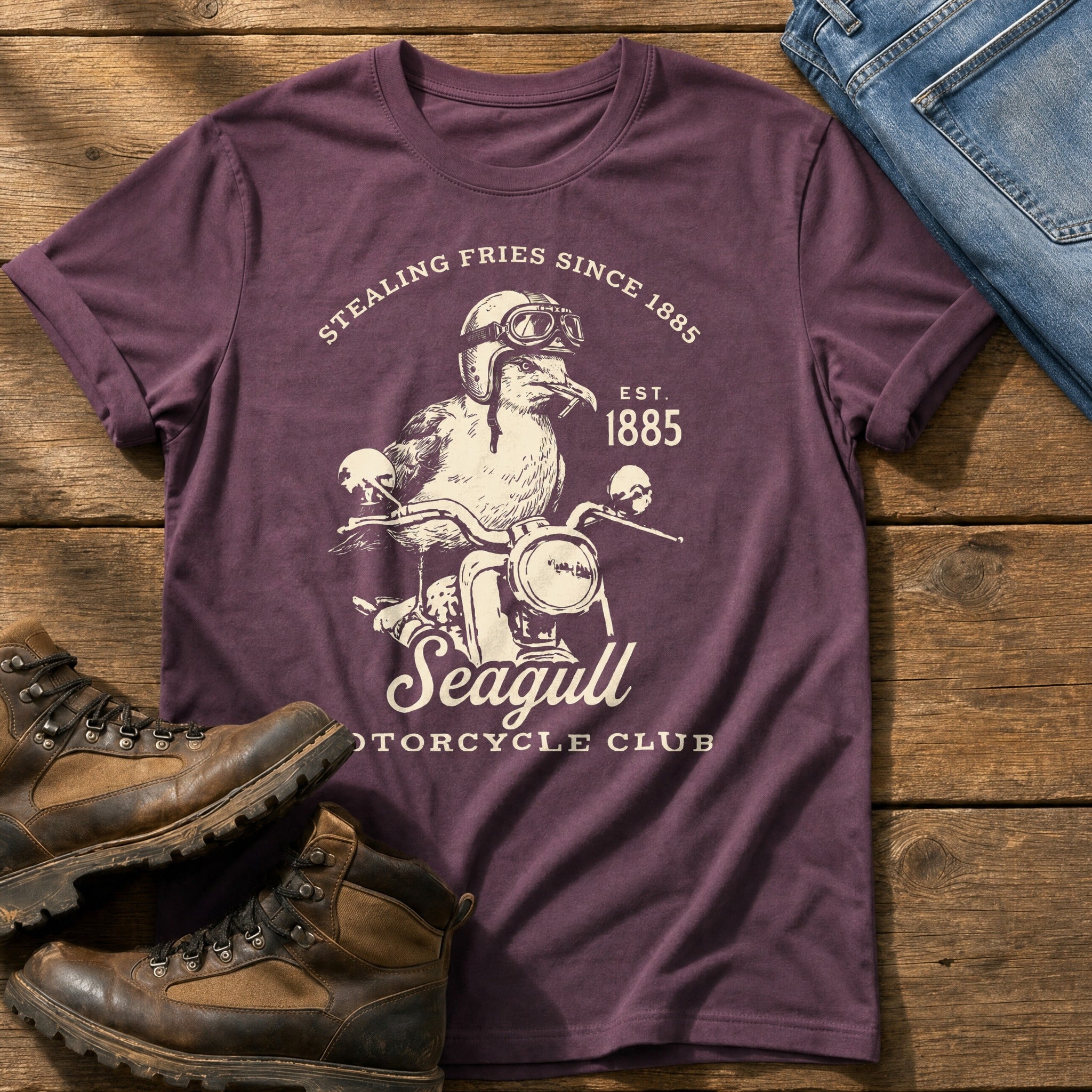 Chip Thief — Berry Comfort Colors tee
