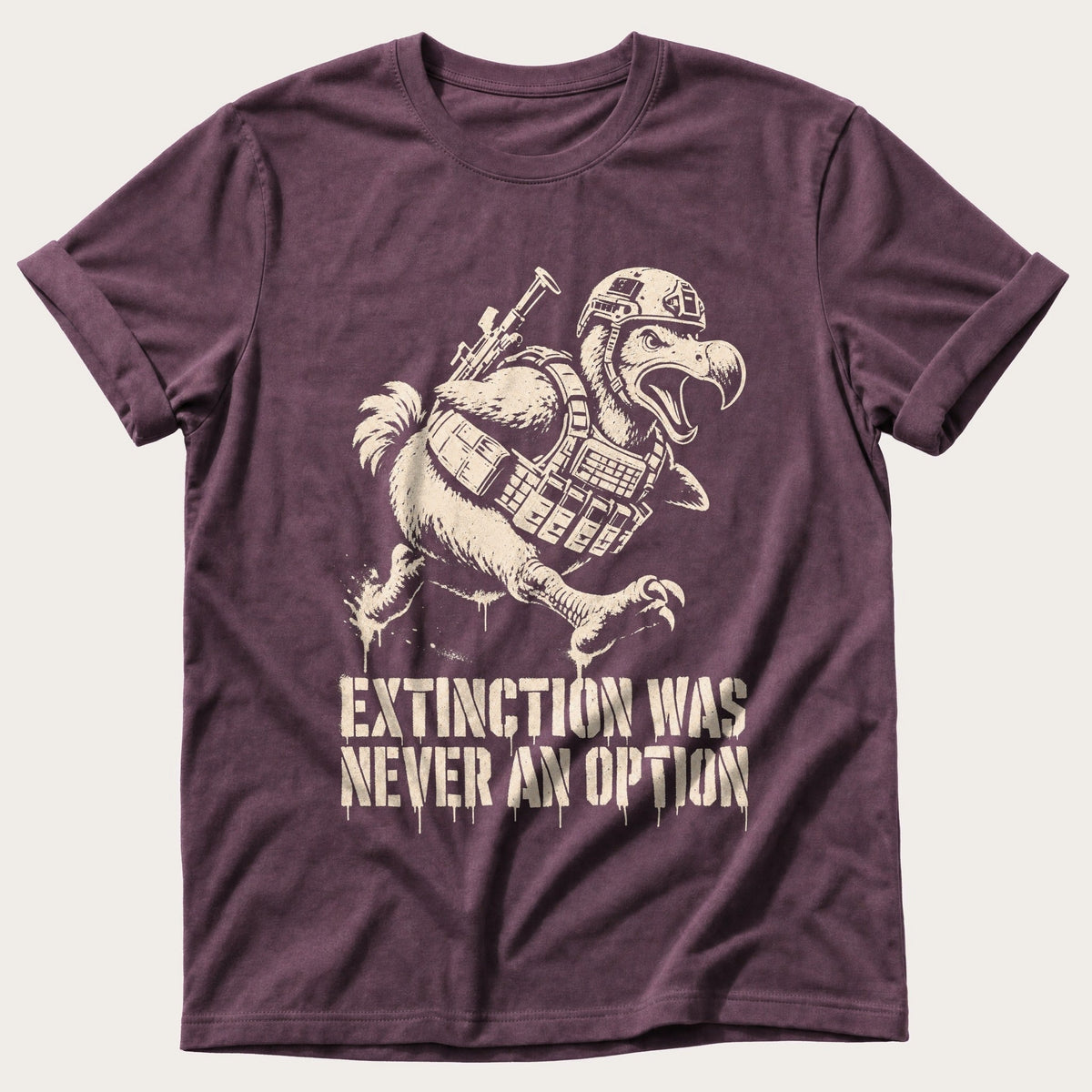 Dodo Never Surrendered — Berry Comfort Colors tee