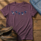 Flying Puffins 5 — Berry Comfort Colors tee