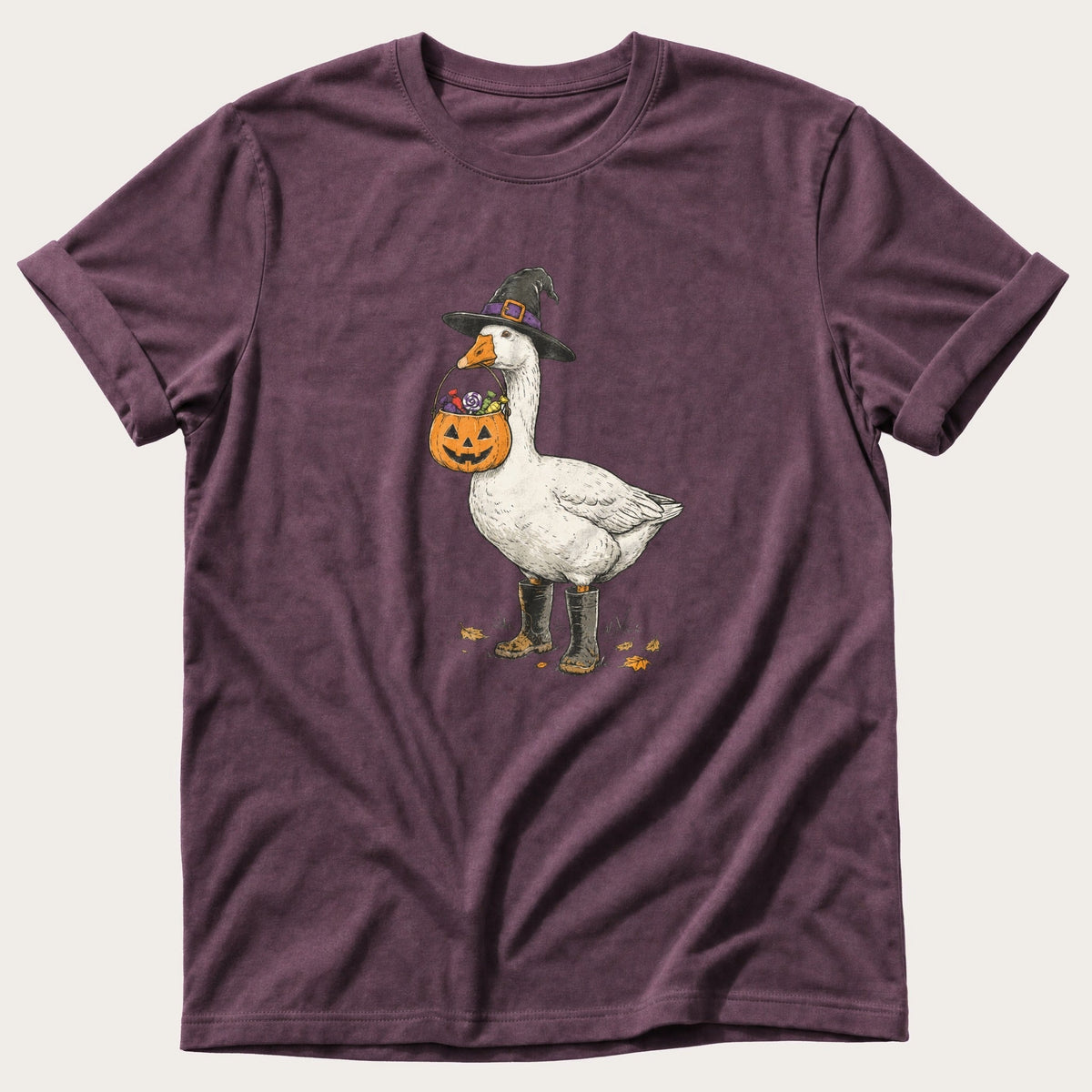 Goose Or Treat — Berry Comfort Colors tee