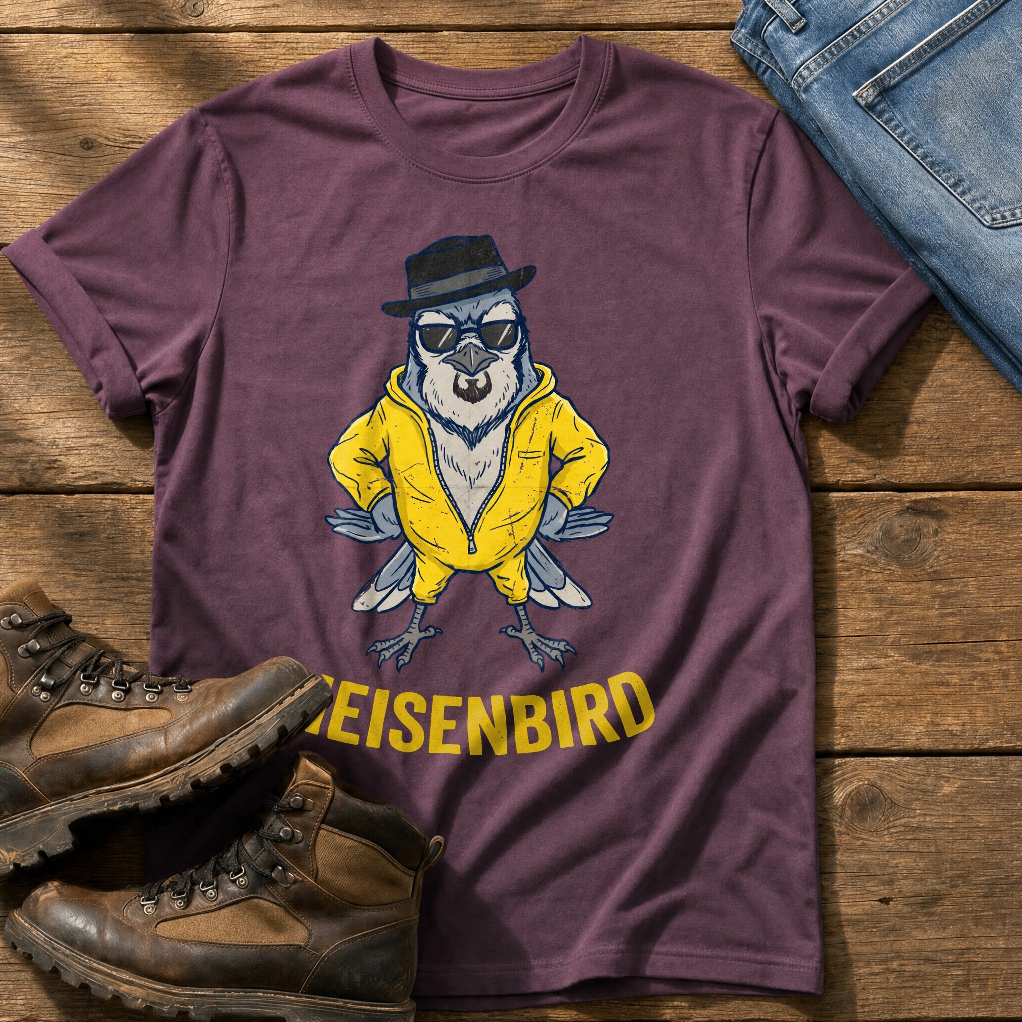 Heisenbird — Berry Comfort Colors tee