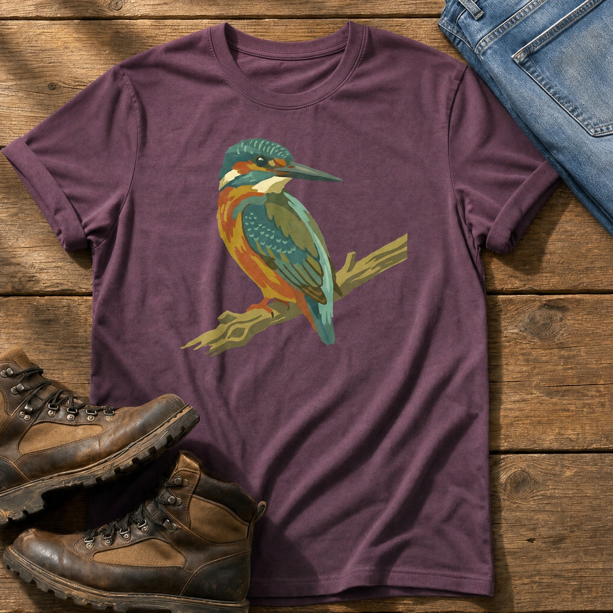 King Fisher 44 — Berry Comfort Colors tee
