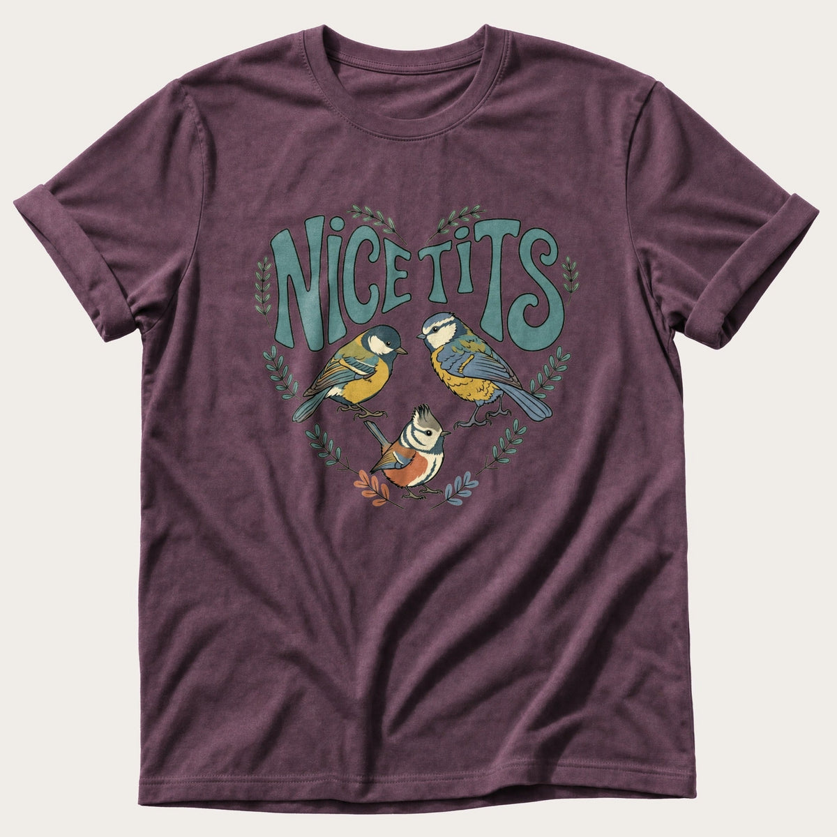 Nice Tits — Berry Comfort Colors tee