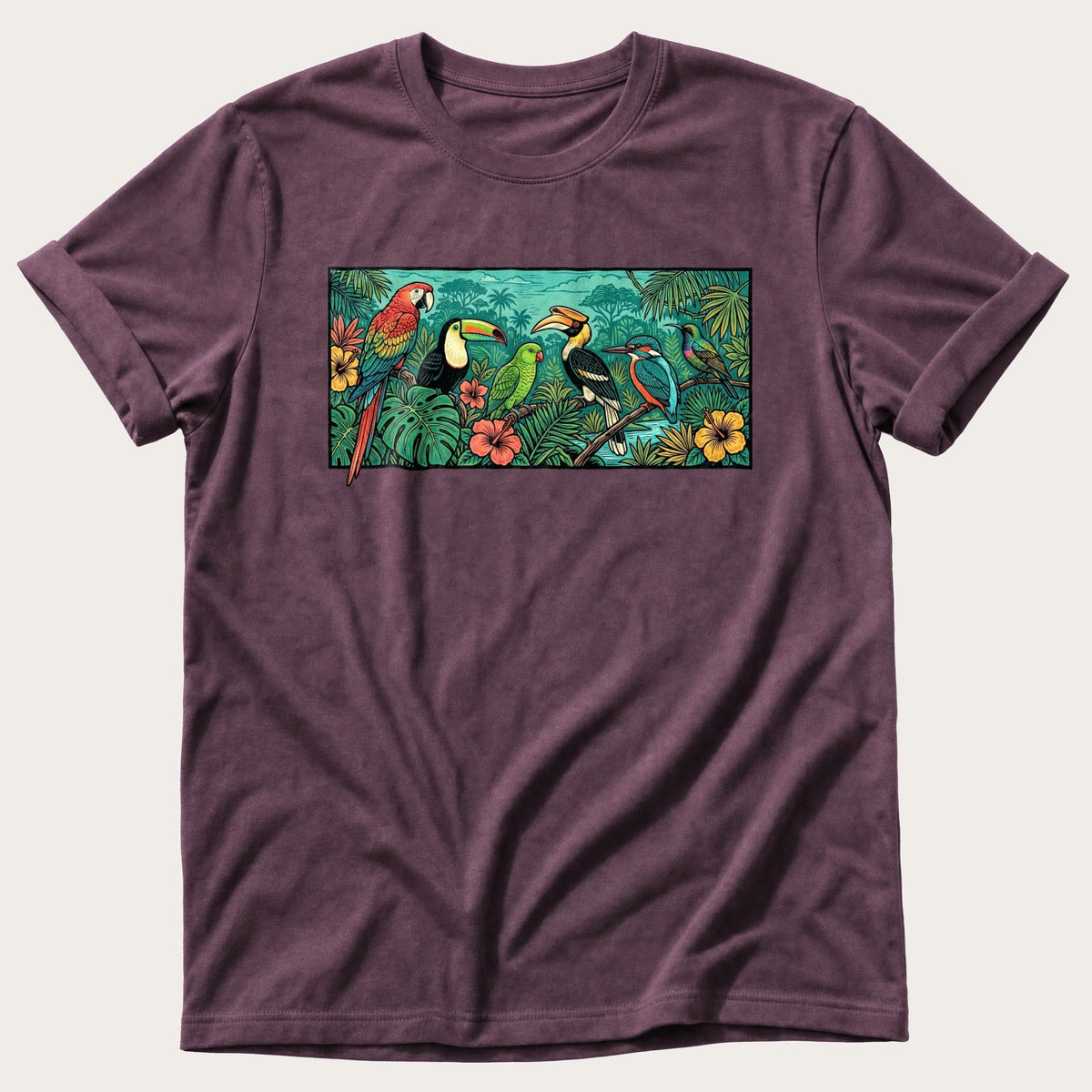 Parrot Species — Berry Comfort Colors tee