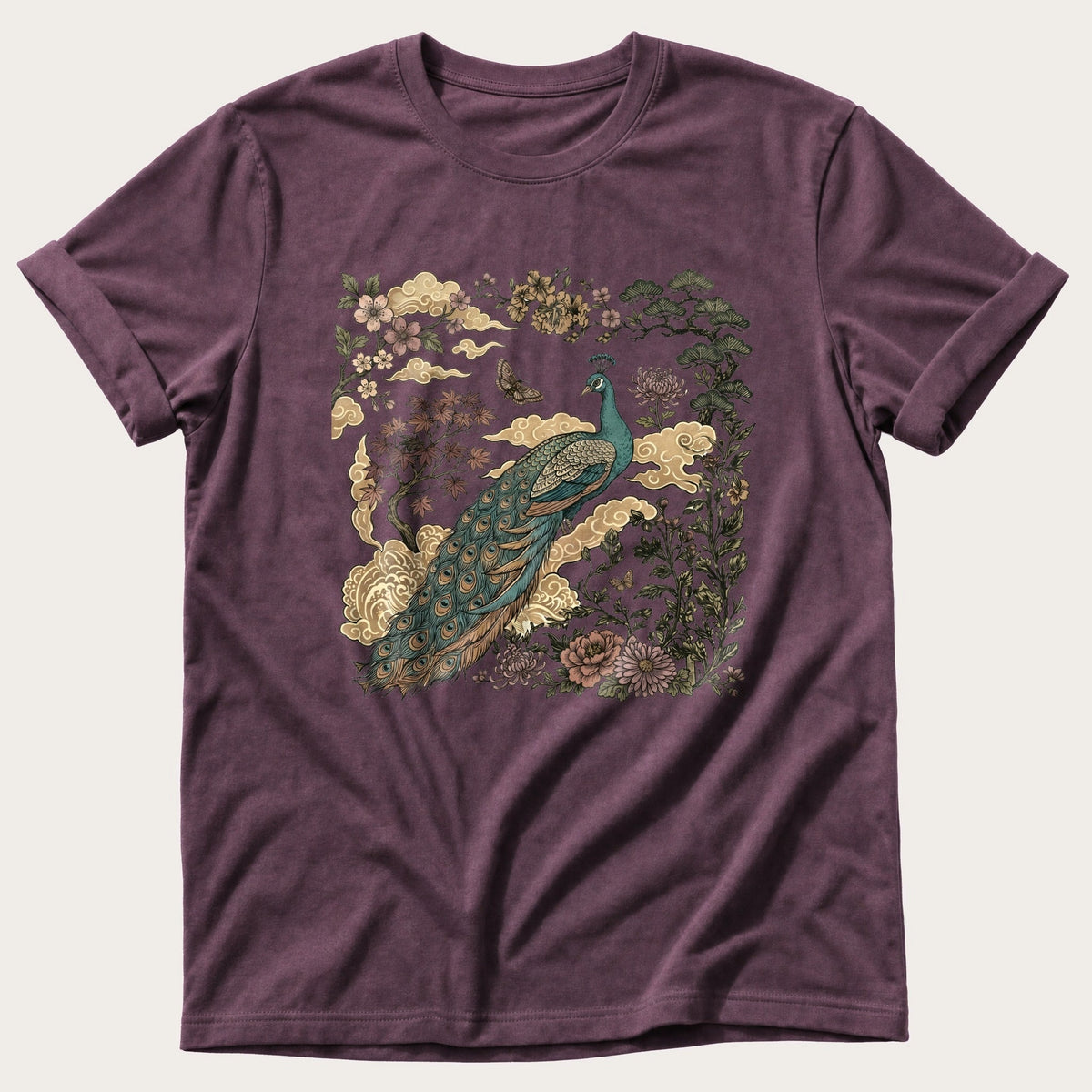 Peacock Murul — Berry Comfort Colors tee