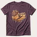 Pheasants Over The Farm — Berry Comfort Colors tee