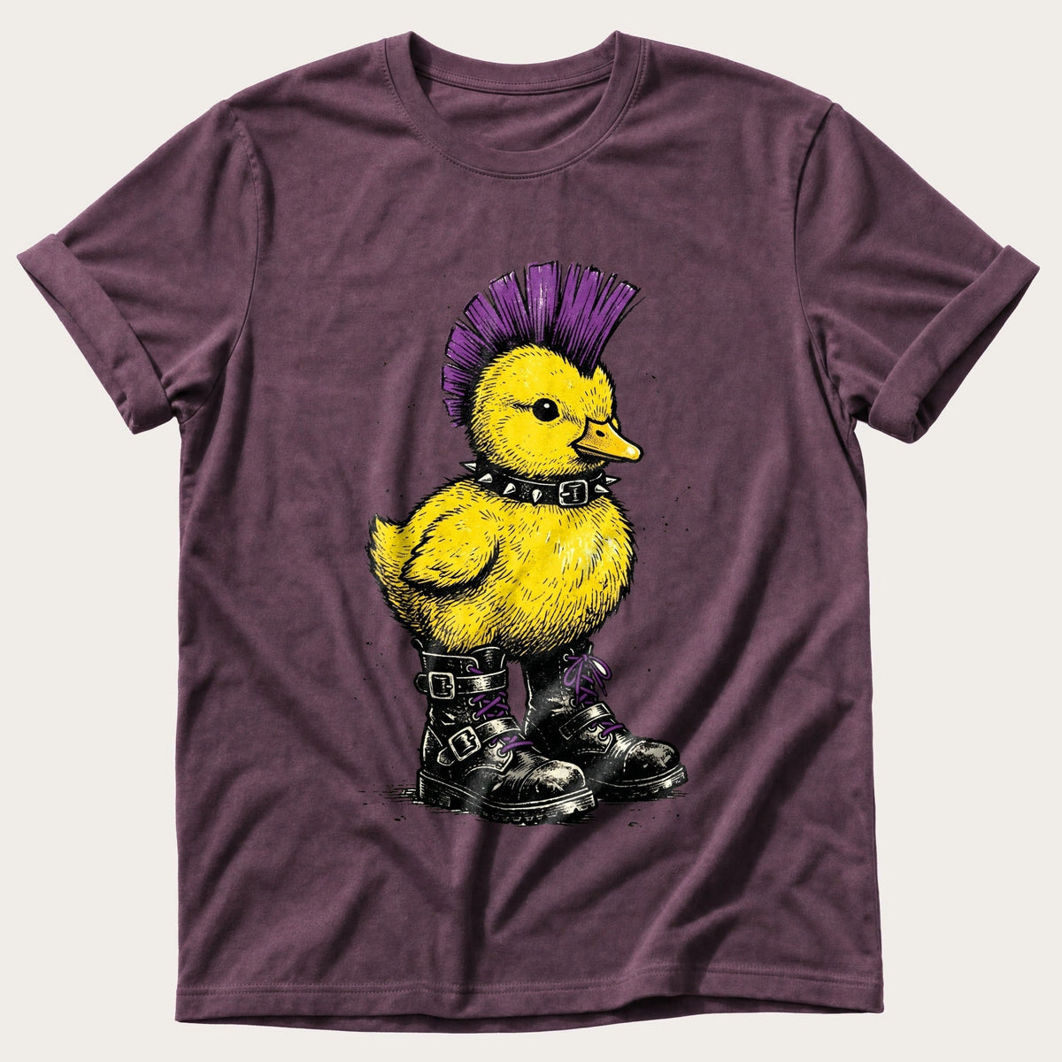Punk Duck 1 — Berry Comfort Colors tee