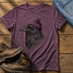 Raven Sketch 4 — Berry Comfort Colors tee
